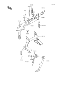 ZG1200 Подножка