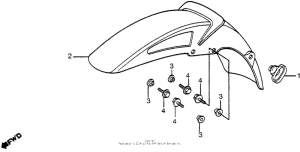 CB1000 Переднее крыло