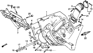 GL500I Левая головка цилиндров