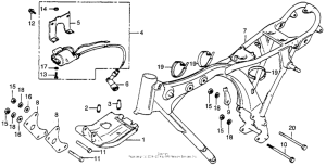 XR100 Frame + ignition coil