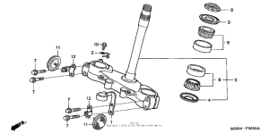 XR650R Траверса нижняя