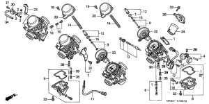 CBR900RR Carburetor assy