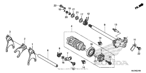 CBR600RR (ABS) Вилка переключения передач