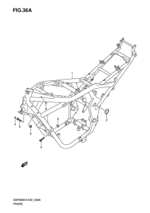 GSF650 (ABS) Frame comp