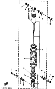YZ250WR YZ250WRW Задняя подвеска