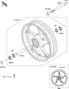 ZR1000 Переднее колесо
