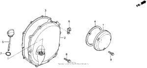  Крышка картера правая