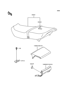 ZX400 Сиденье