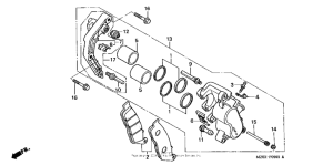 VT600CD2 Передний суппорт