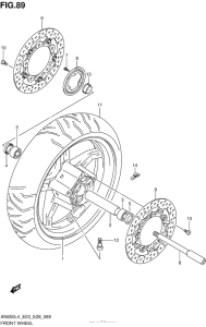 AN650Z Переднее колесо
