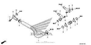 NSA700 Патрубки охлаждения