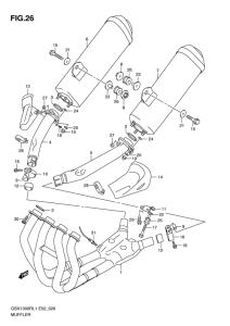 GSX1300R Muffler comp
