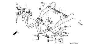 CBX750P2 Глушитель