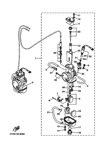TZ250 Carburetor assy