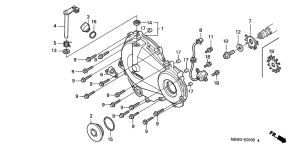  Крышка картера правая
