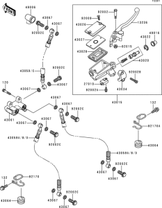 ZR1100 Главный тормозной цилиндр