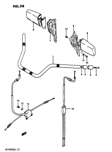 GV1400 Handlebar-control cable gv1400gdg / gtg