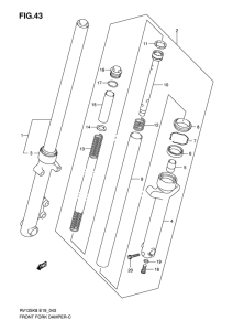 RV125 Демпфер передней вилки