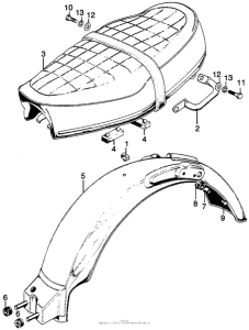 CL125 Seat + rear fender