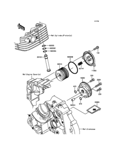 KLX125 オイルポンプ