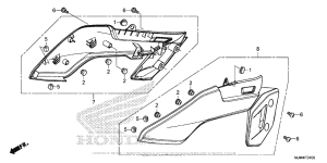 VFR800F Боковые обтекатели