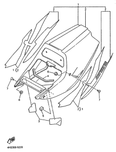 YZF750SP Side cover  /  oil tank