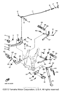 XT600UC (CA ED.) Stand - footrest