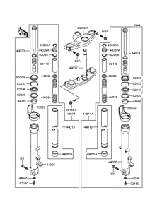 ZX400 Передняя вилка