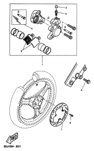 YH50 Передний суппорт