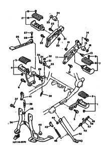 VMX12U Support & repose pied