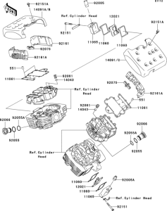 VN1600 Крышка головки цилиндров