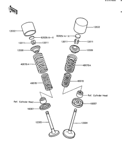 KZ1100 Клапана