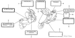 SA75 Лейбл предостережения