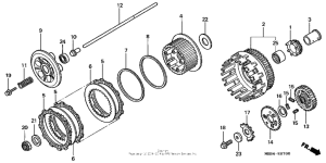 VTR1000F Сцепление