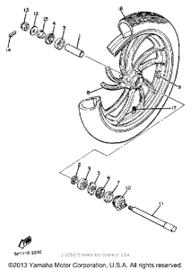 XV920RJ Переднее колесо