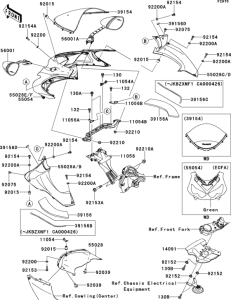 ZX1400 Cowling(1 / 2)(upper)(ecf / ecfa)