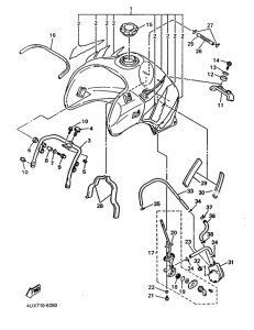 XTZ660 Топливный бак
