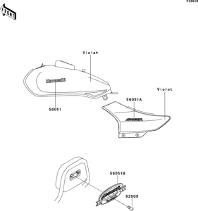 BN125 Decals(violet)(bn125-a1)