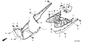 NHX110 Floor step / under cover