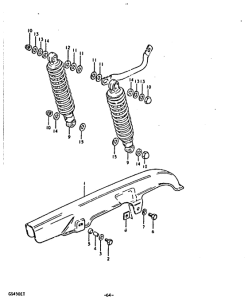 GS450 Chain case - shock absorber