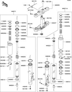 VN1700 Передняя вилка