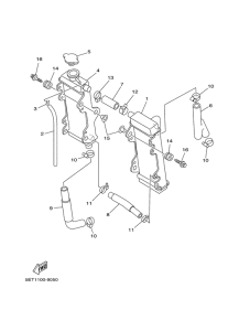 YZ125 Radiator. hose