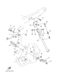 WR250Z Stand. footrest