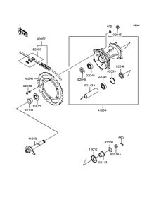  Заднее колесо и цепь