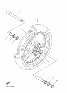 XJR1300 フロントホイ-ル