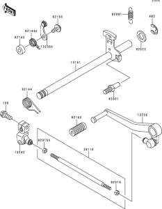 ZX400 Механизм переключения передач