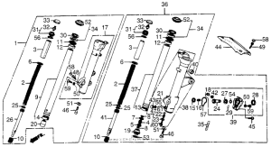 CB650SC Front fork 85