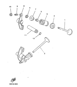 YP125R Клапана