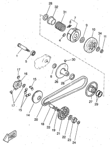 YQ50 Сцепление