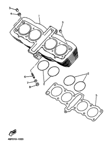XJ600N Цилиндры